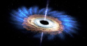 illustration of a black hole