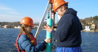 Sluice Pond sediment core
