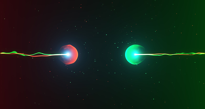 illustration of two atoms