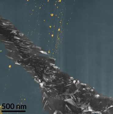sulfur and iron pockets inside a diamond found in a meteorite