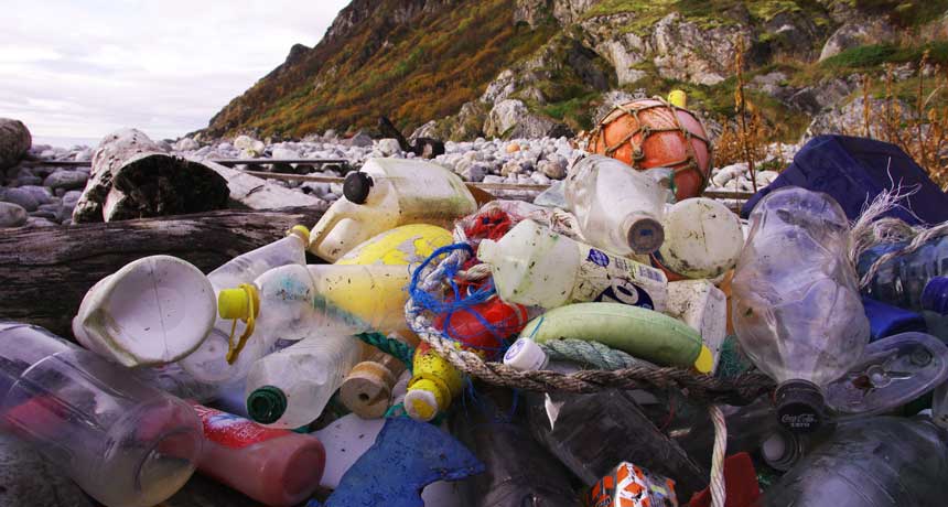 pile of plastic trash