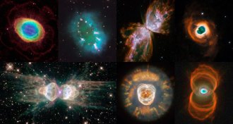 seven planetary nebulae