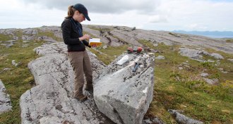 Geologist Alia Lesnek