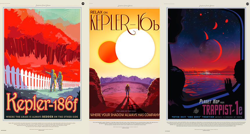 exoplanet travel posters