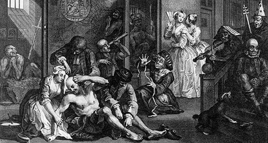 London’s Bethlem Hospital illustration