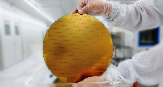 large circular semiconductor