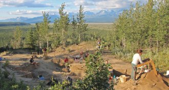 Alaskan site excavation