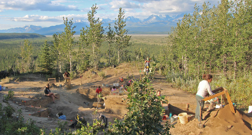 Alaskan site excavation