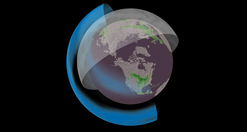 illustration of global dimming