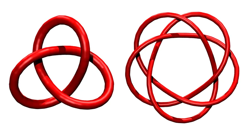 illustrations of molecular knots