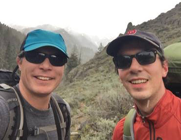 a photo of researchers Jesse Barber and Brian Leavell