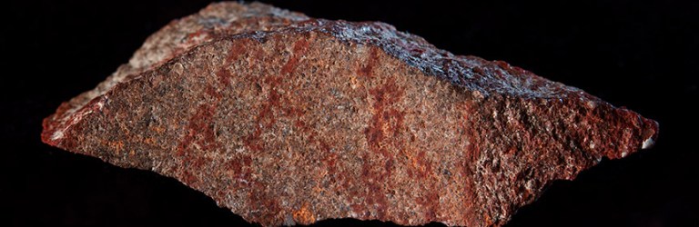 rock with ancient drawing