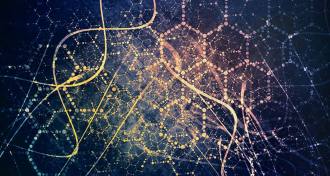 AI drug chemical structure illustration