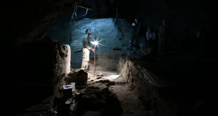 rock shelter in Lapa do Santo, Brazil