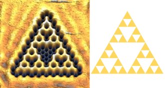 Sierpinski triangle and quantum fractal