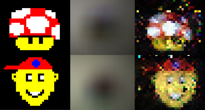 reconstructed images