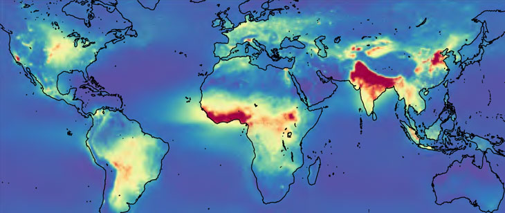 ammonia emissions map