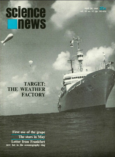 Science News cover from April 26, 1969