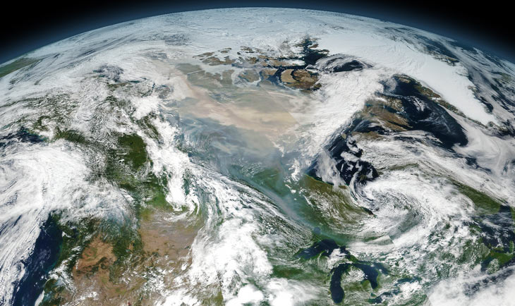 Satellite image of Earth