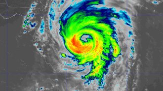 Hurricane Dorian radar image