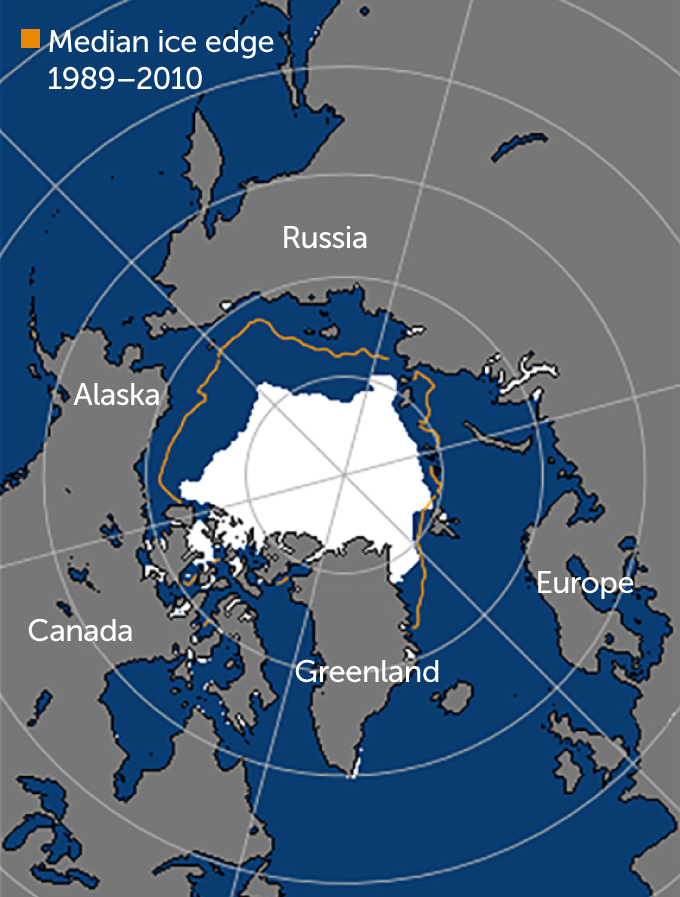 Arctic map