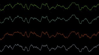 line representation of brain waves