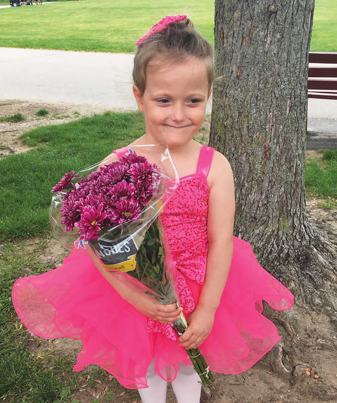 Joy Degl as a ballerina