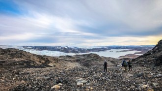 Greenland rocks