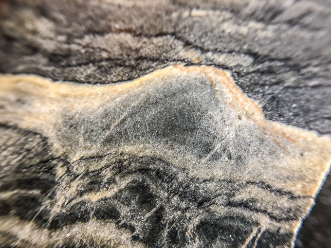 peaklike patterns on rock