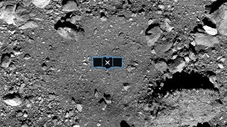 Bennu landing site