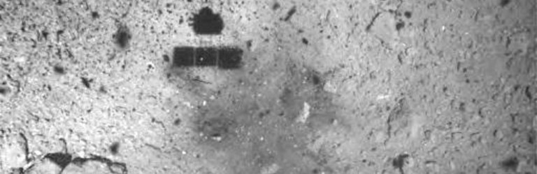 Hayabusa2 spacecraft shadow
