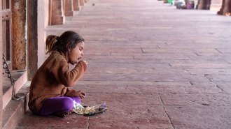 child eating