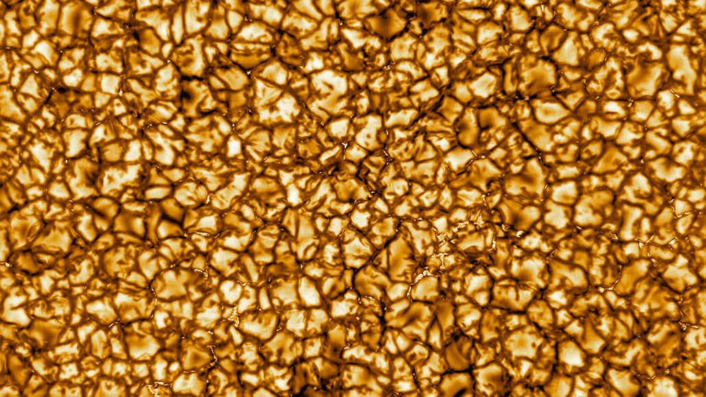 Plasma on solar surface