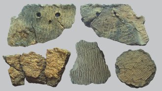 East asian cooking pot fragments