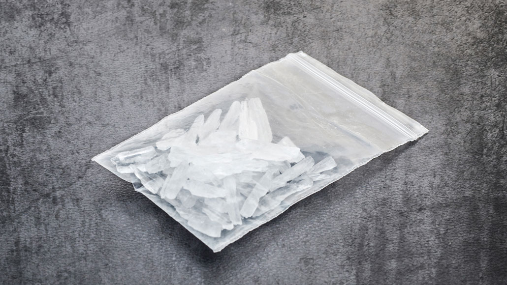 bag of methamphetamines
