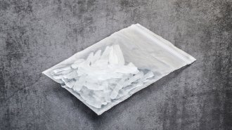 bag of methamphetamines