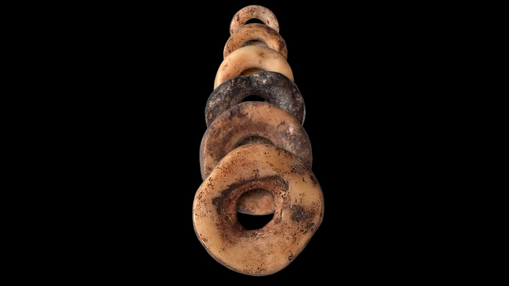 ostrich eggshell beads