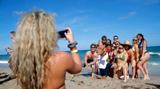 young adults at Pompano Beach