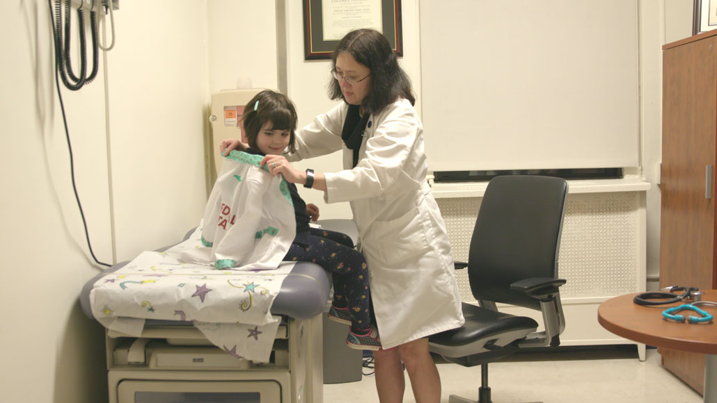 Wendy Chung witha patient