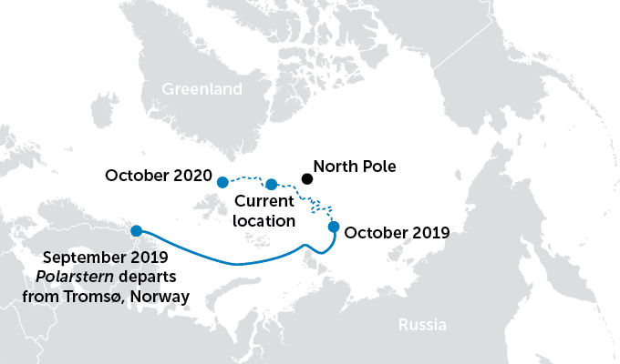 Polarstern route map