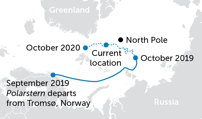 Polarstern route map