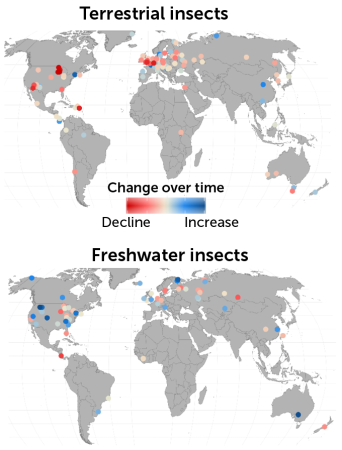 map of insect increases and decreases