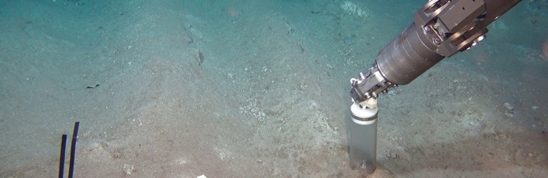 Sediment sample collection near Peru