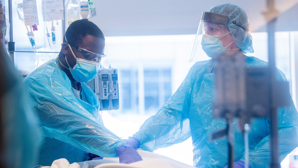 ECMO room at Northwestern Memorial Hospital