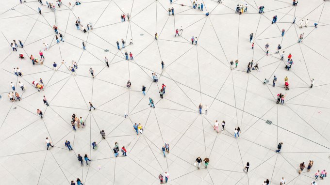 network diagram of people