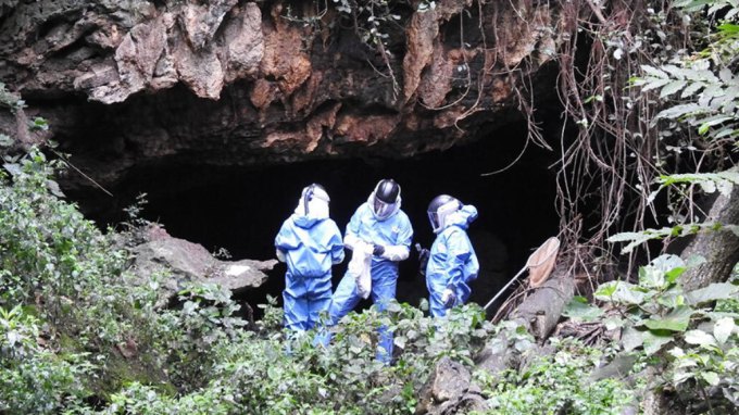 Marburg cave in Uganda