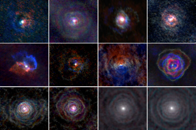 Collage of red giant stars