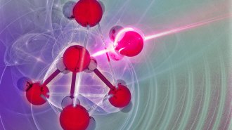 water molecule illustration