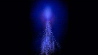 flashes of light known as 'elves' or 'sprites'