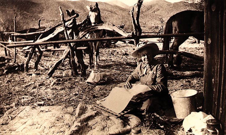 a sepia toned photo of Alice Eastwood